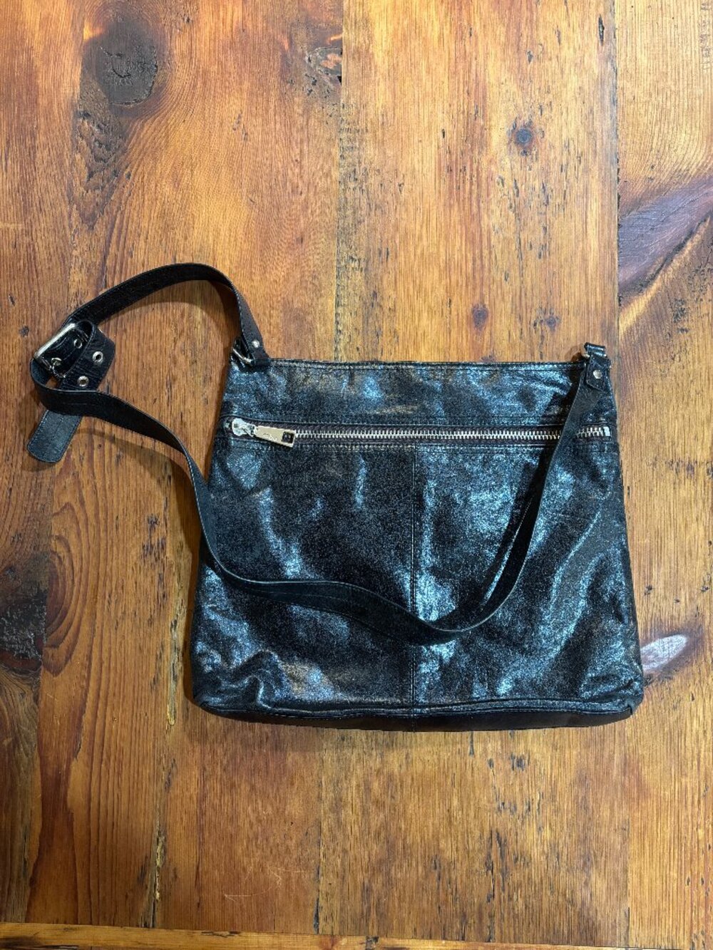 HOBO Black Leather Crossbody Bag
